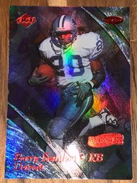 RARE /3500 BARRY SANDERS 1999 EDGE MASTERS HOLOSILVER RED FOIL