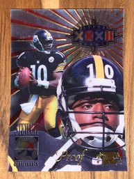 RARE /500 KORDELL STEWART 1998 COLLECTOR'S EDGE SUPER BOWL XXXII GOLD PROOF