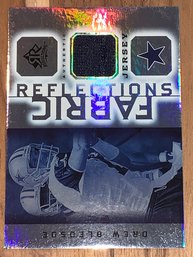 2005 UPPER DECK FABRIC REFLECTIONS DREW BLEDSOE AUTHENTIC GAME WORN JERSEY