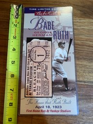 NO. 4047 TIME LIMITED EDITION BABE RUTH - THE HOUSE THAT RUTH BUILT - FIRST HOME RUN APRIL 18, 1923