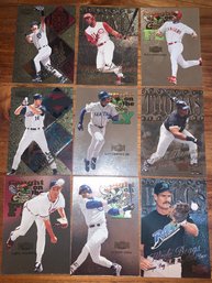 1999 METAL UNIVERSE MLB SUPERSTARS 9 CARD LOT