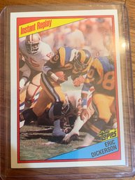 1984 TOPPS ERIC DICKERSON INSTANT REPLAY