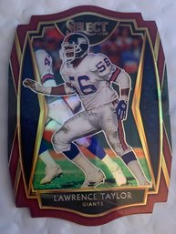 2020 PANINI SELECT LAWERENCE TAYLOR PREMIER LEVEL DIE CUT PRIZM