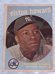 1959 TOPPS ELSTON HOWARD CARD 395