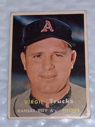 1957 Topps #187 Virgil Trucks A's