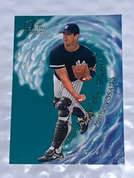 1997 FLEER FLAIR SHOWCASE JORGE POSADA WAVE OF THE FUTURE ROOKIE CARD