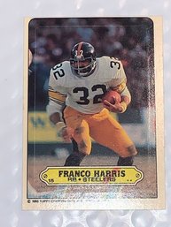 1983 TOPPS FRANCO HARRIS STICKER BACK CARD
