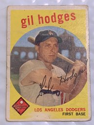 1959 TOPPS GIL HODGES CARD 270