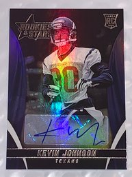 2015 PANINI ROOKIES AND STARS KEVIN JOHNSON AUTOGRAPHED ROOKIE CARD