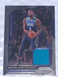 2021 PANINI PRIZM MICHAEL KIDD GILCHRIST SENSATIONAL SWATCHES AUTHENTIC GAME WORN JERSEY