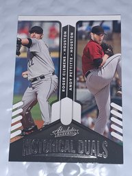 2022 PANINI ABSOLUTE HISTORICAL DUALS ROGER CLEMENS & ANDY PETITE