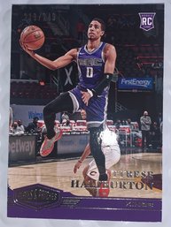 218/249!!  2021 PANINI CHRONICLES PLATES & PATCHES TYRESE HALIBURTON ROOKIE CARD