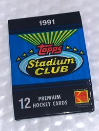 1991 TOPPS STADIUM CLUB PREMIUM HOCKEY CARDS PACK