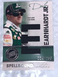 24/250!!  2010 PRESS PASS RACE-USED CAR COVER DALE EARNHARDT JR SPELLBOUND SWATCHES