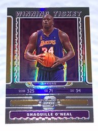 2019-20 PANINI CONTENDERS OPTIC SHAQUILLE ONEAL WINNING TICKET SILVER PRIZM