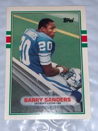 1989 TOPPS BARRY SANDERS ROOKIE CARD 83T