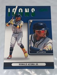 2022 PANINI ABSOLUTE RONALD ACUNA JR ICONS INSERT