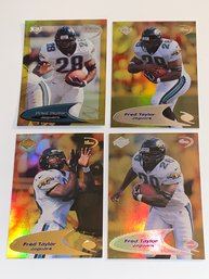 RARE COMPLETE SET OF 1997 COLLECTORS CHOICE FRED TAYLOR 1st-4th QUARTER ODYSSEY FOIL