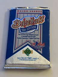 1991 UPPER DECK MLB COLLECTORS CHOICE CARD PACK