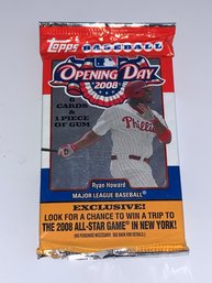 2008 TOPPS BASEBALL OPENING DAY MLB CARDS PACK