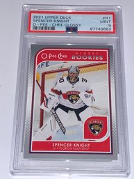 2021 UPPER DECK SPENCER KNIGHT O-PEE-CHEE GLOSSY ROOKIE CARD GRADED PSA MINT 9