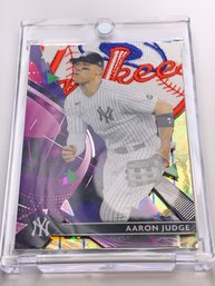 1/1!!  ONE OF ONE CUSTOM AARON JUDGE CRACKED ICE TEAM PATCH CARD