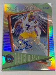 54/100!! 2022 PANINI LEGACY UNDER THE LIGHTS SP DEREK STINGLEY JR CERTIFIED AUTOGRAPHED ROOKIE CARD