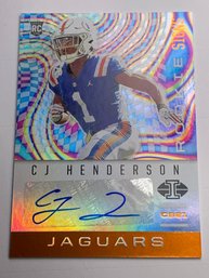 2020 PANINI ILLUSIONS ROOKIE SIGNS SP RS14 CJ HENDERSON CERTIFIED AUTOGRAPHED 1ST ROUND DRAFT ROOKIE CARD