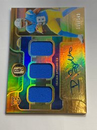 105/149!!  2022 PANINI GOLD STANDARD SP RPA #280 ISAIAH SPILLER AUTOGRAPHED AND TRIPLE PATCH ROOKIE