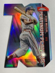 2021 TOPPS CHROME SP CPDC-46 STA MUSIAL PLATINUM PLAYERS DIE-CUT