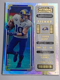 66/86!!  2022 PANINI CONTENDERS SP #49 COOPER KUPP CHAMPION TICKET SILVER HOLO