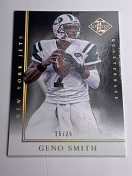 RARE MINT 15/25!! 2014 PANINI LIMITED SSP GENO SMITH ROOKIE CARD