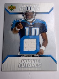 2006 UPPER DECK ROOKIE FUTURES SP FF-VY VINCE YOUNG AUTHENTIC GAME WORN JERSEY