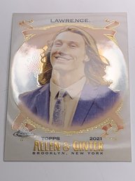2021 TOPPS CHROME ALLEN & GINTER TREVOR LAWRENCE WORLDS CHAMPIONS ROOKIE CARD