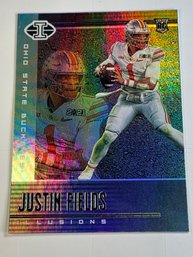 2021 PANINI CHRONICLES ILLUSIONS DP #102 JUSTIN FIELDS ROOKIE CARD