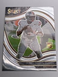 2021 PANINI CHRONICLES SELECT DP #259 JUSTIN FIELDS SILVER PRIZM ROOKIE CARD