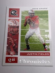 2021 PANINI CHRONICLES DP #2 JUSTIN FIELDS ROOKIE CARD