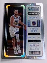 15/249!! 2022-23 PANINI CONTENDERS SP #31 STEPHEN CURRY SILVER PLAYOFF TICKET