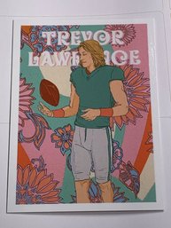 2021 TOPPS X TREVOR LAWRENCE FLOWER POWER ROOKIE CARD #34
