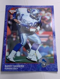LIMITED 1993 FIRST EDITION COLLECTORS EDGE BARRY SANDERS PROTO 6 S#006612
