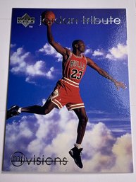 1997 UPPER DECK SP MJ-14 MICHAEL JORDAN VISIONS JORDAN TRIBUTE INSERT