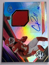 RARE 7/29!! 2022 PANINI LIMITED SP CORNELL RPA AUTHENTIC GAME WORN JERSEY AUTOGRAPHED ROOKIE CARD