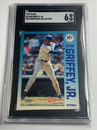 LIMITED EDITION 1992 FLEER #4 OF 24 KEN GRIFFEY JR THE PERFORMER COLLECTION GRADED SGC EX-NM 6