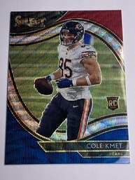 9/75!! 2020 PANINI SELECT SP #374 COLE KMET FIELD LEVEL RED WHITE BLUE WAVE PRIZM ROOKIE CARD