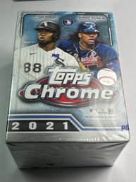 FACTORY SEALED 2021 TOPPS CHROME MLB CARDS BOX