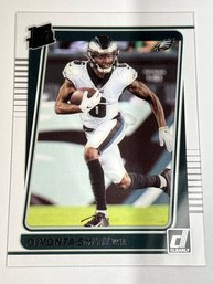 2021 PANINI CLEARLY DONRUSS DEVONTA SMITH RATED ROOKIE CARD