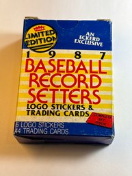 1987 LIMITED EDITION FLEER BASEBALL RECORD SETTERS COMPLETE SET