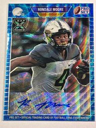 5/50!! 2021 LEAF ROOKIE PA-RM1 RONDALE MOORE AUTOGRAPHED WAVE ROOKIE CARD