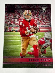2022 PANINI CHRONICLES #PA-19 BROCK PURDY PINK FOIL ROOKIE CARD