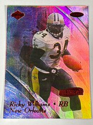 1104/3500!!  1999 COLLECTORS EDGE RICKY WILLIAMS MASTERS RED FOIL HOLOSILVER SP